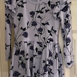 Kyte Baby long sleeve twirl bodysuit in Petunia, size 3T